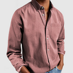 Pascal - Men's Mid-Weight Denim Button-Down Shirt