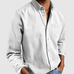 Pascal - Men's Mid-Weight Denim Button-Down Shirt