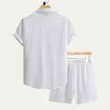 Paul - Men's Printed Shirt and Shorts Beach Set