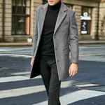Percival - Men's Tailored Wool-Blend Winter Overcoat