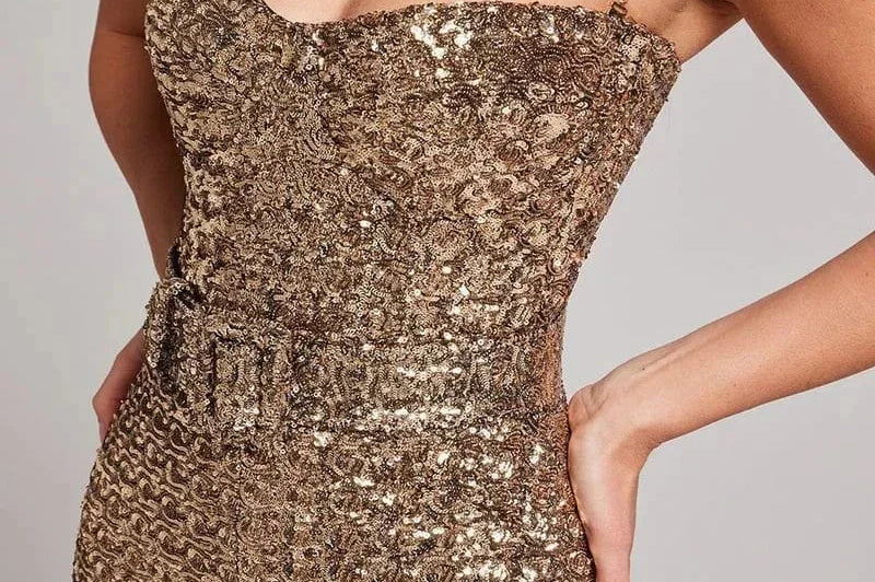 Petronella - Women's Sequin Wide-Leg Jumpsuit