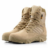 Pierce - Men's High-Top Lightweight Tactical Trekking Boots - Khaki