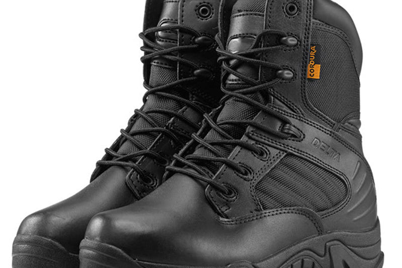 Pierce - Men's High-Top Lightweight Tactical Trekking Boots - Black