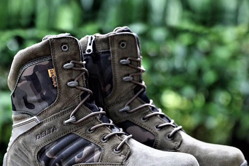 Pierce - Men's High-Top Lightweight Tactical Trekking Boots - Army Green