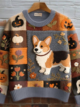 Corgi Patchwork Print