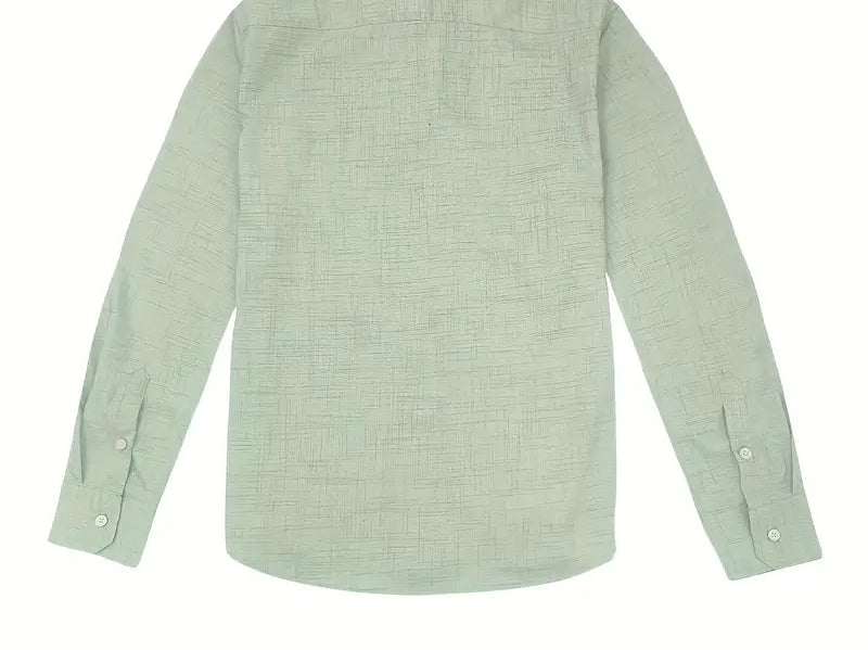 Rafe - Men's Tailored Button-Up Shirt with Contrast Collar and Cuffs