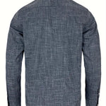 Rafe - Men's Tailored Button-Up Shirt with Contrast Collar and Cuffs
