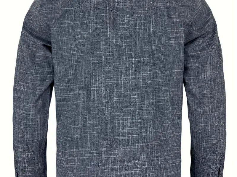Rafe - Men's Tailored Button-Up Shirt with Contrast Collar and Cuffs