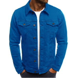 Reid - Men's Relaxed Fit Trucker Denim Jacket - Blue