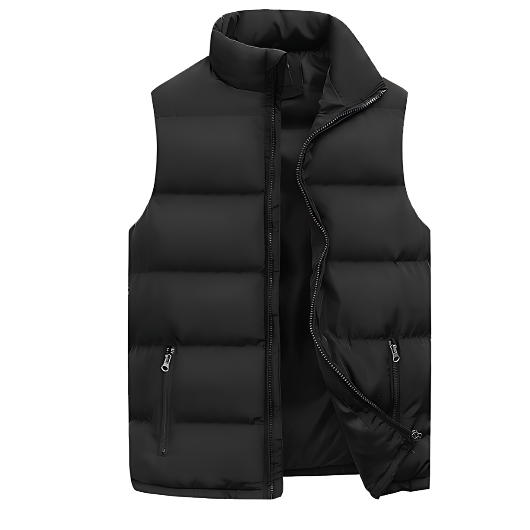 Roderick - Men's Lightweight Padded Gilet with Stand Collar