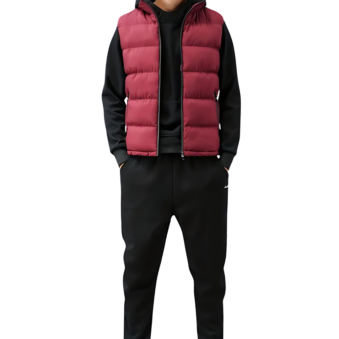 Roderick - Men's Lightweight Padded Gilet with Stand Collar
