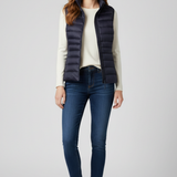 Rowenna - Women's Lightweight Quilted Puffer Gilet with Collar - Black