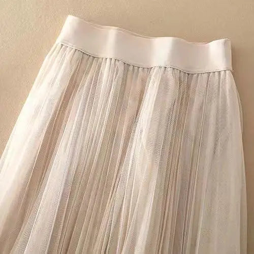 Rozalie - Women's High-Waisted Pleated Midi Skirt