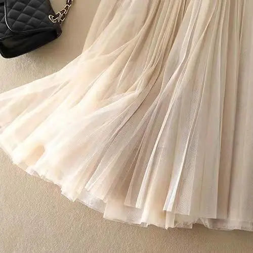 Rozalie - Women's High-Waisted Pleated Midi Skirt