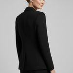 Saffi - Women's Double-Breasted Blazer with Gold-Tone Buttons