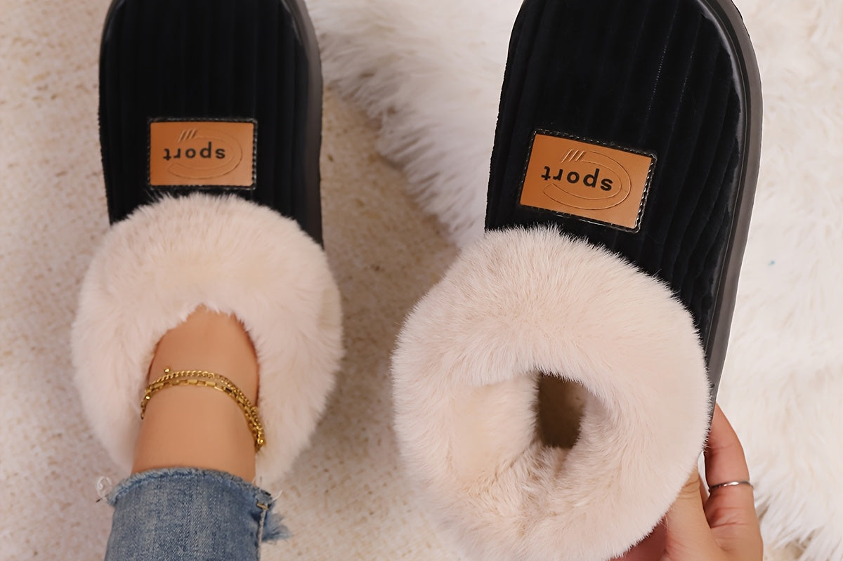 Women's Plush High-Top Slipper Booties | Cozy Non-Slip Indoor Booties