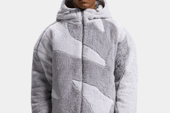 Sebastian - Men's Hooded Zip-Up Colour-Block Jacket - Grey