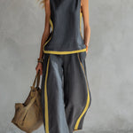 Seraphine Contrast Trim Set - Blue