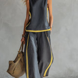 Seraphine Contrast Trim Set - Blue