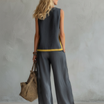 Seraphine Contrast Trim Set - Green