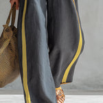 Seraphine Contrast Trim Set - Burgundy