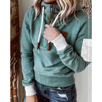 Shea - Women's Hooded Sweatshirt with Drawstring Waist and Pockets
