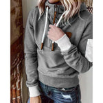 Shea - Women's Hooded Sweatshirt with Drawstring Waist and Pockets
