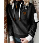 Shea - Women's Hooded Sweatshirt with Drawstring Waist and Pockets