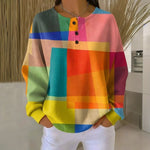 Siofra - Women's Relaxed Colourblock Sweatshirt - Multicolor