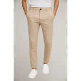 Soren - Men's Slim Fit Chino Trousers - Beige