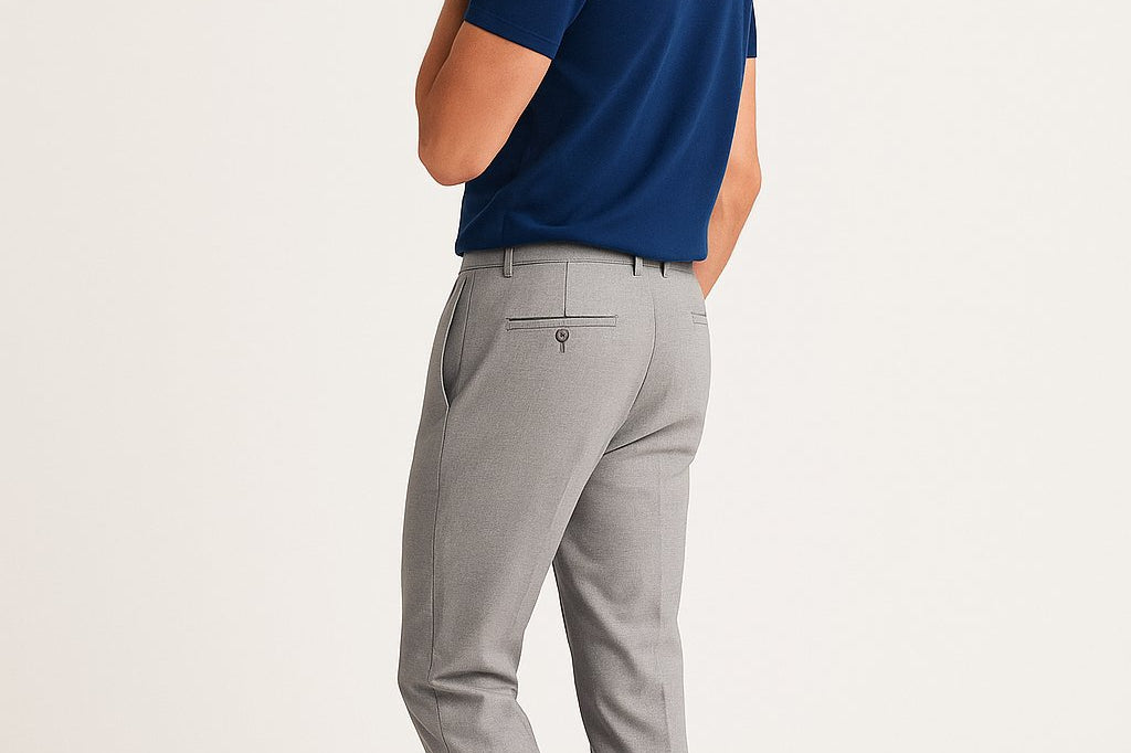 Soren - Men's Slim Fit Chino Trousers - Light Gray