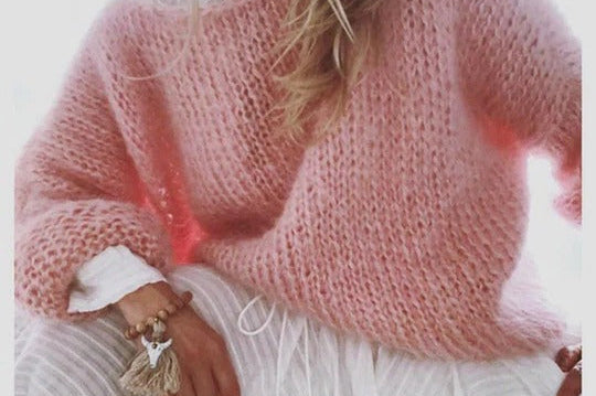 Women's Wool Blend Knit Sweater | Cozy Everyday Sweater