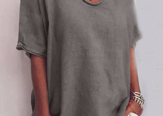 Dark grey short sleeve t-shirt