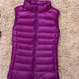 Tenley - Women's Lightweight Padded Gilet with Stand Collar - Purple