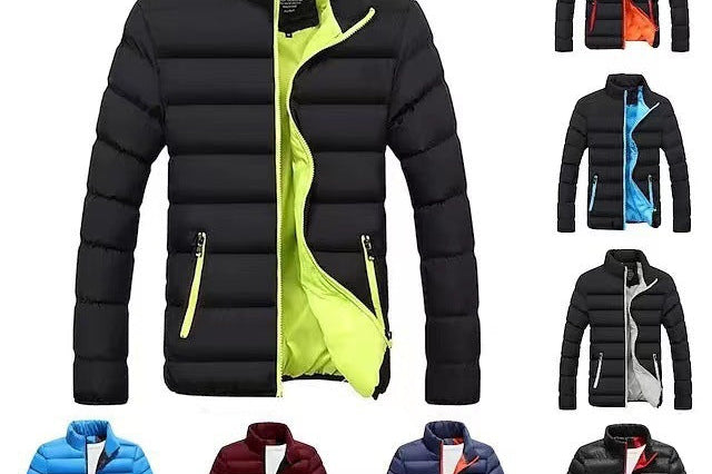 Thaddeus - Men's High Collar Lined Puffer Jacket