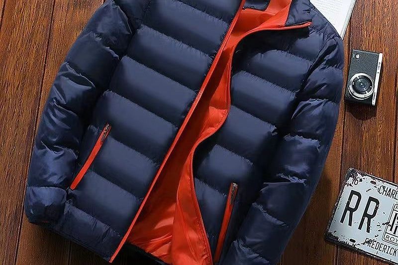 Thaddeus - Men's High Collar Lined Puffer Jacket