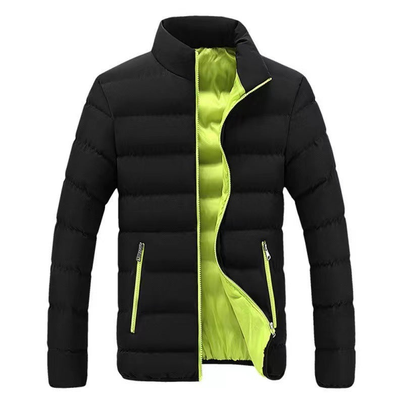Thaddeus - Men's High Collar Lined Puffer Jacket