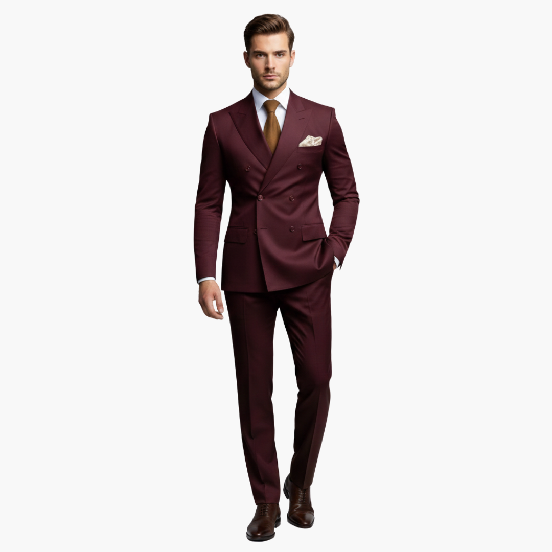 Travis - Men's Tapered Two-Piece Suit in Extended Sizes