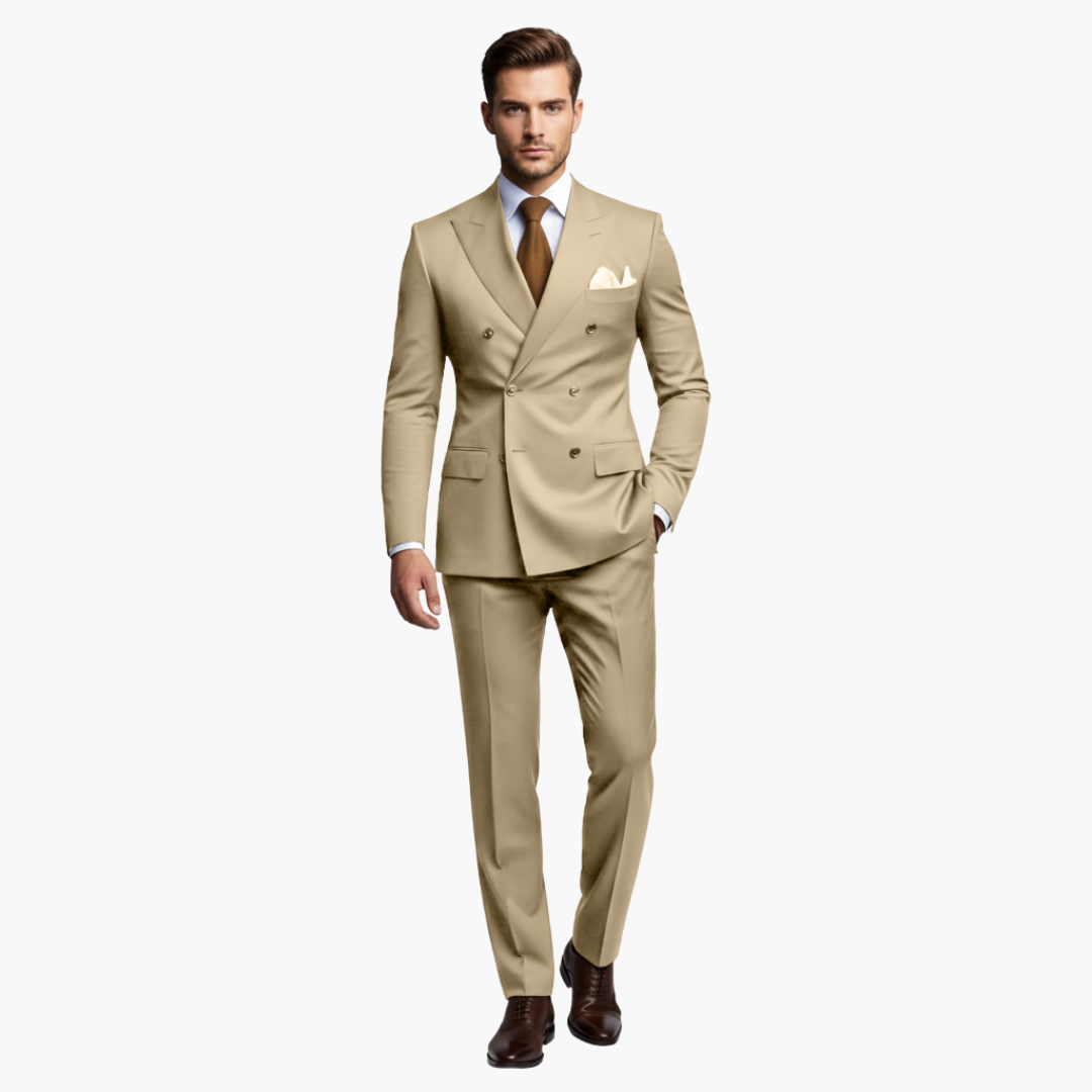 Travis - Men's Tapered Two-Piece Suit in Extended Sizes