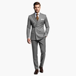 Travis - Men's Tapered Two-Piece Suit in Extended Sizes