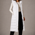 Vanya - Women's Hooded Gilet - White