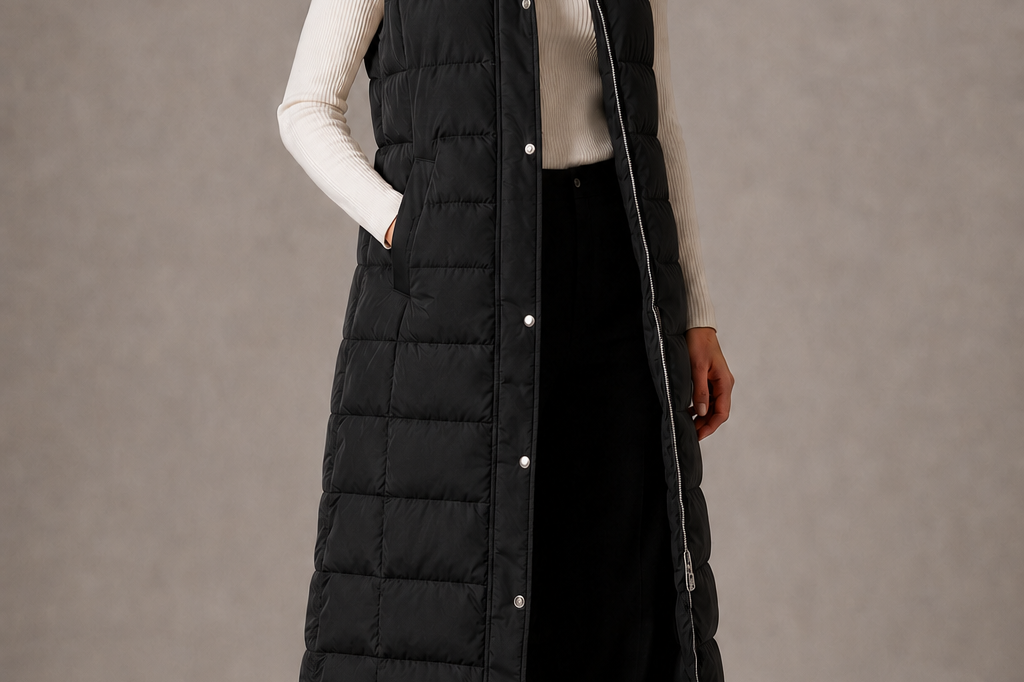Vanya - Women's Hooded Gilet - Black