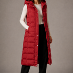 Vanya - Women's Hooded Gilet - Red