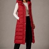 Vanya - Women's Hooded Gilet - Red