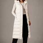 Vanya - Women's Hooded Gilet - Ivory