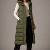 Vanya - Women's Hooded Gilet - Military Green