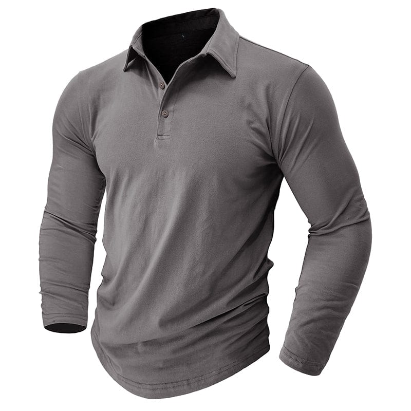 Vaughn - Men's Long-Sleeve Stretch Polo Shirt