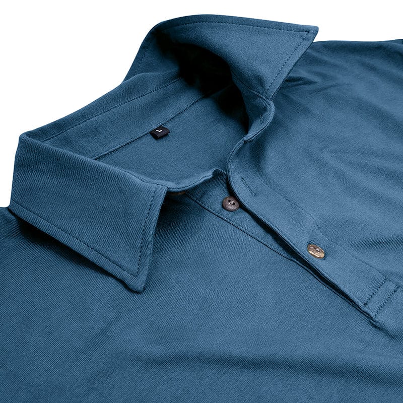 Vaughn - Men's Long-Sleeve Stretch Polo Shirt