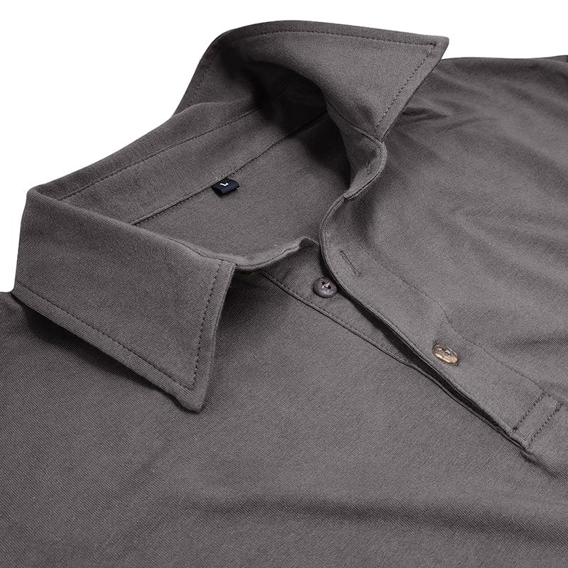 Vaughn - Men's Long-Sleeve Stretch Polo Shirt