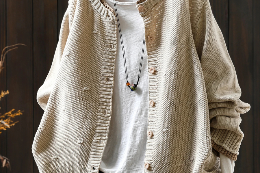 Women's Oversized Chunky Knit Cardigan | Warm Draped Cardigan